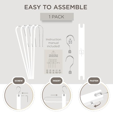 MORALVE Space Saving Wood Pants Hangers for Closet Organization