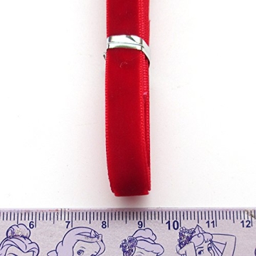 Chenkou Craft 30 Yards 3/8" Velvet Ribbon Total 30 Colors Assorted Lots Bulk (Multicolored, 3/8"(10mm))