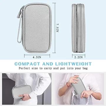 FYY Travel Cable Organizer Bag - Compact & Portable Storage Case