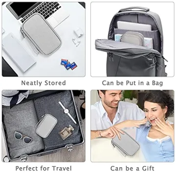 FYY Travel Cable Organizer Bag - Compact & Portable Storage Case