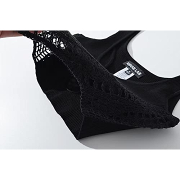 efvandoloe Sexy Hollow Out Knitted Tops for Women