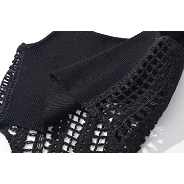 efvandoloe Sexy Hollow Out Knitted Tops for Women