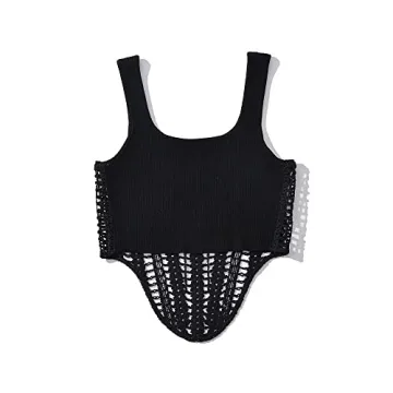 efvandoloe Sexy Hollow Out Knitted Tops for Women