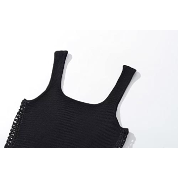 efvandoloe Sexy Hollow Out Knitted Tops for Women