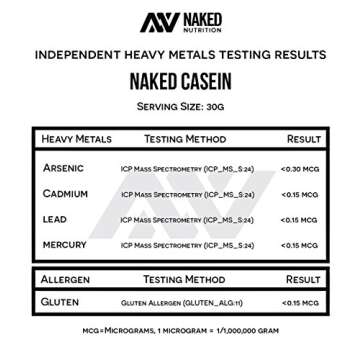 Naked Casein - 1Lb Micellar Casein Protein - Bulk, Gmo-Free, Gluten Free, Soy Free, Preservative Free - Stimulate Muscle Growth - Enhance Recovery - 15 Servings