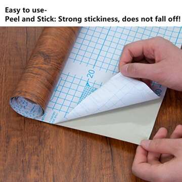 Decoroom Wood Grain Contact Paper for Easy Home Makeover