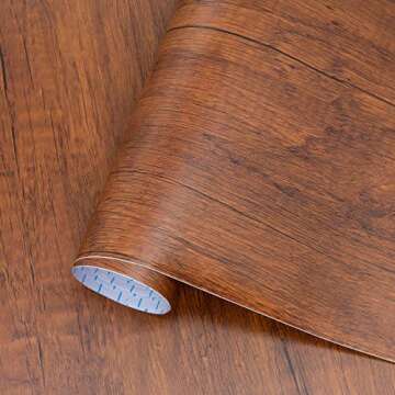 Decoroom Wood Grain Contact Paper for Easy Home Makeover