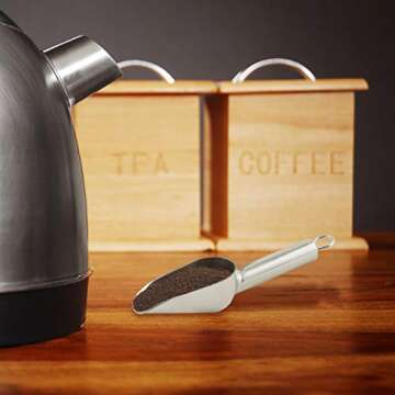 Norpro, 2-Ounce Stainless Steel Heavy Duty Scoop, Shown