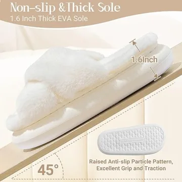Koknwoa Women's Fuzzy Slippers for Ultimate Comfort