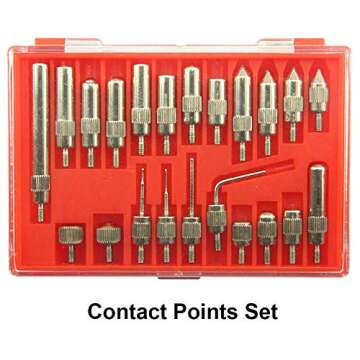 NORTOOLS Dial Indicator with Magnetic Base 0-1.0" & Point Set Dial Test Indicator 0.001" Precision Measuring Gauge Tools Kit， Magnetic Dial Indicator Base Holder with Fine Adjustment