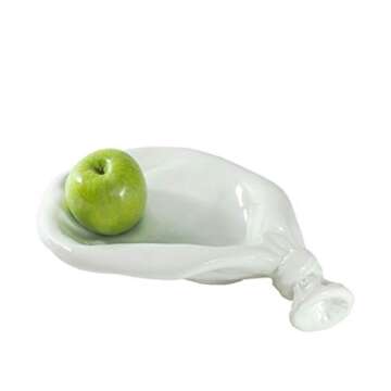 Made By Humans Deflated Balloon Ceramic Decorative Bowl – Perfect Hostess or Housewarming Gift –...