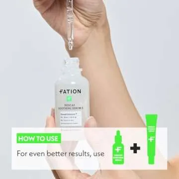 FATION NOSCA9 Trouble Serum S | Hydrating cica kbeauty Serum for Face w/Centella Asiatica, Panthenol & Apple Extract | Calming Facial Madecassoside Serum Korean Skin Care (Pack of 1, 1.01 Fl Oz)