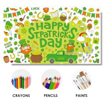 St. Patrick's Day Giant Coloring Posters for Kids