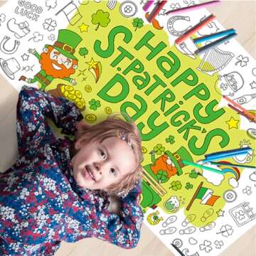 St. Patrick's Day Giant Coloring Posters for Kids