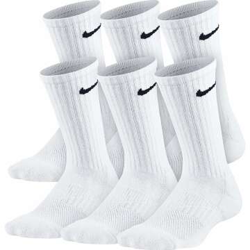 Nike Kids' Dri-FIT Performance Cushioned Crew Socks - 6 Pairs