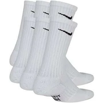 Nike Kids' Cushioned Crew Training Socks in White/Black