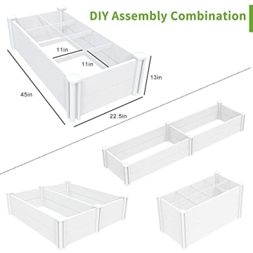 Qikdesign Raised Garden Bed Kit for Easy Gardening
