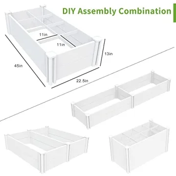 Qikdesign Raised Garden Bed Kit for Easy Gardening