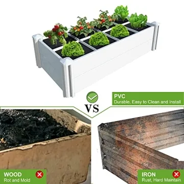 Qikdesign Raised Garden Bed Kit for Easy Gardening