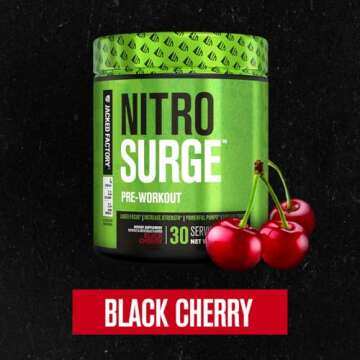 Jacked Factory NITROSURGE Pre Workout Supplement - Endless Energy, Instant Strength Gains, Clear Foc...