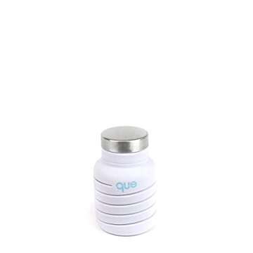 que Bottle - Fashionable & Collapsible 12oz Water Bottle (Glacier White)