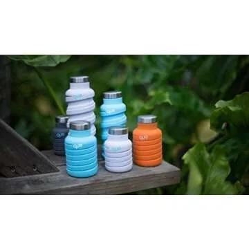 que Bottle - Fashionable & Collapsible 12oz Water Bottle (Glacier White)
