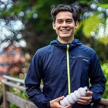 que Bottle - Fashionable & Collapsible 12oz Water Bottle (Glacier White)