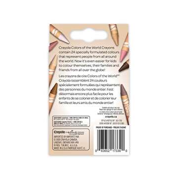 Crayola Colors of The World Skin Tone Crayons, 24 Count