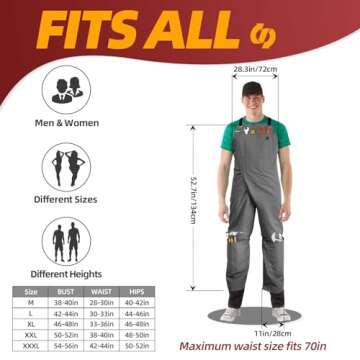 Ashrun Pottery Apron with 8 Pockets for Artists and Crafters