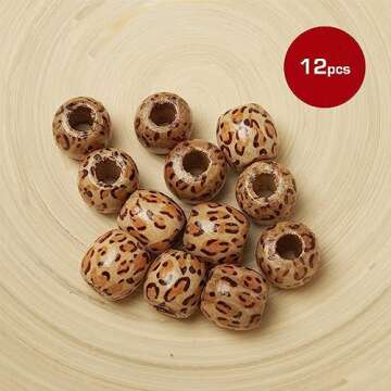 Shop RED by Kiss Jumbo Wood Hair Beads for DIY Crafting