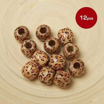 Shop RED by Kiss Jumbo Wood Hair Beads for DIY Crafting