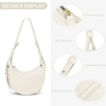 Saddle Bag for Women Shoulder Bag Crescent Purse Trendy Crossbody Bag Hobo Handbag