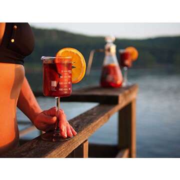 Periodic Tableware Laboratory Beaker Wine Glasses (Single Glass)