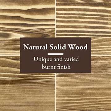 MyGift 10 Hook Burnt Wood Wall Mounted Expandable Accordion Peg Coat Rack Hanger for Entryway, Mudro...