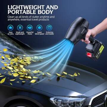 Lightweight Electric-Cordless-Leaf-Blower with Batteries