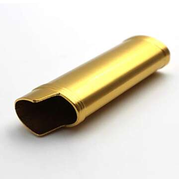 Lucklybestseller Metal Lighter Case Cover Holder Vintage Floral Stamped for BIC Full Size Lighter J6