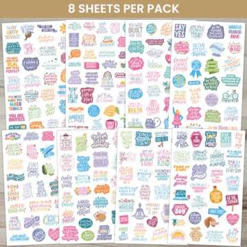 bloom daily planners Inspirational & Motivational Quotes Planner Stickers (8 Sheets / 200+ Stickers)...