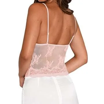 Usweetie Women's Y2K Spaghetti Strap Tank Tops for Going Out