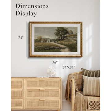 InSimSea Gold Framed Canvas Wall Art - 24x36 Vintage Decor