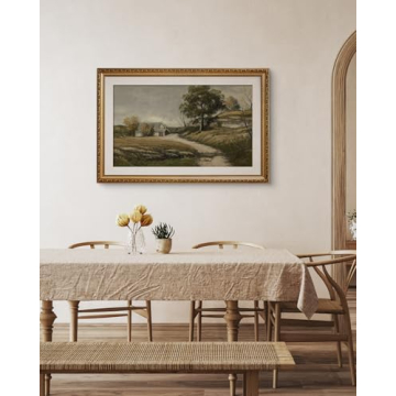 InSimSea Gold Framed Canvas Wall Art - 24x36 Vintage Decor