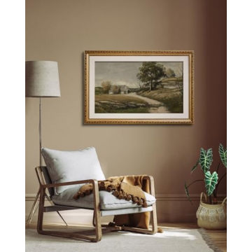 InSimSea Gold Framed Canvas Wall Art - 24x36 Vintage Decor