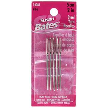 Shop Susan Bates 70773 Steel Yarn Needles Pack of Five
