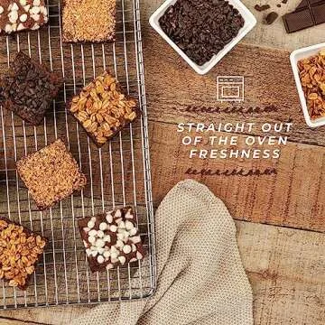 Valentines Day Brownies Gift Basket, Chocolate Cake Gifts for Him, Assorted Cookie Chocolates Food Baskets for Her, Valentinne Friends Brownie Cookies Delivery