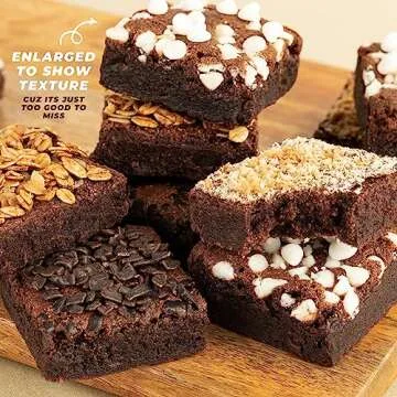 Valentines Day Brownies Gift Basket, Chocolate Cake Gifts for Him, Assorted Cookie Chocolates Food Baskets for Her, Valentinne Friends Brownie Cookies Delivery