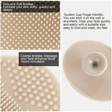 Tatuo 8 Pcs Silicone Face Scrubber Set for Daily Cleansing