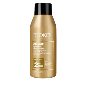 Redken All Soft Argan Oil Shampoo - Intense Softness & Shine - Travel Size 1.7 Oz