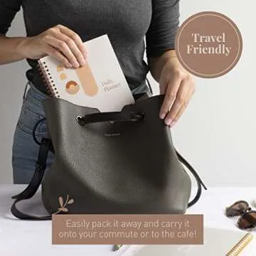 Rileys & Co Undated Planner For Women, 160 To-Do Day Pages, To Do List Notebook, 8 x 6", Undated Daily Planner For Boosting Your Productivity, Daily To Do Planner, Travel Friendly (Pink)