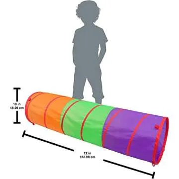 Colorful Kids Play Tunnel for Indoor Outdoor Fun