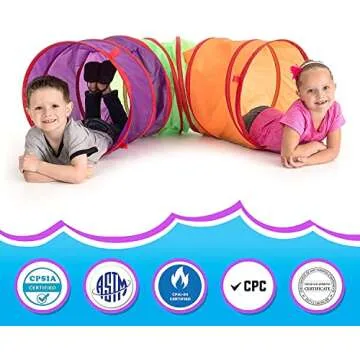 Colorful Kids Play Tunnel for Indoor Outdoor Fun