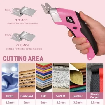 VLOXO Cordless Electric Scissors Powerful Shears for Crafts